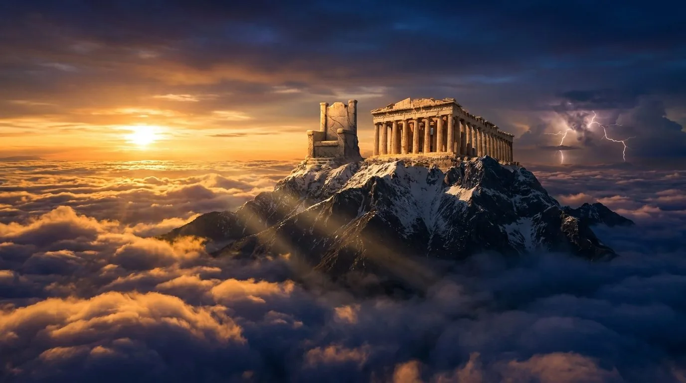 Roman-inspired Olympus command room