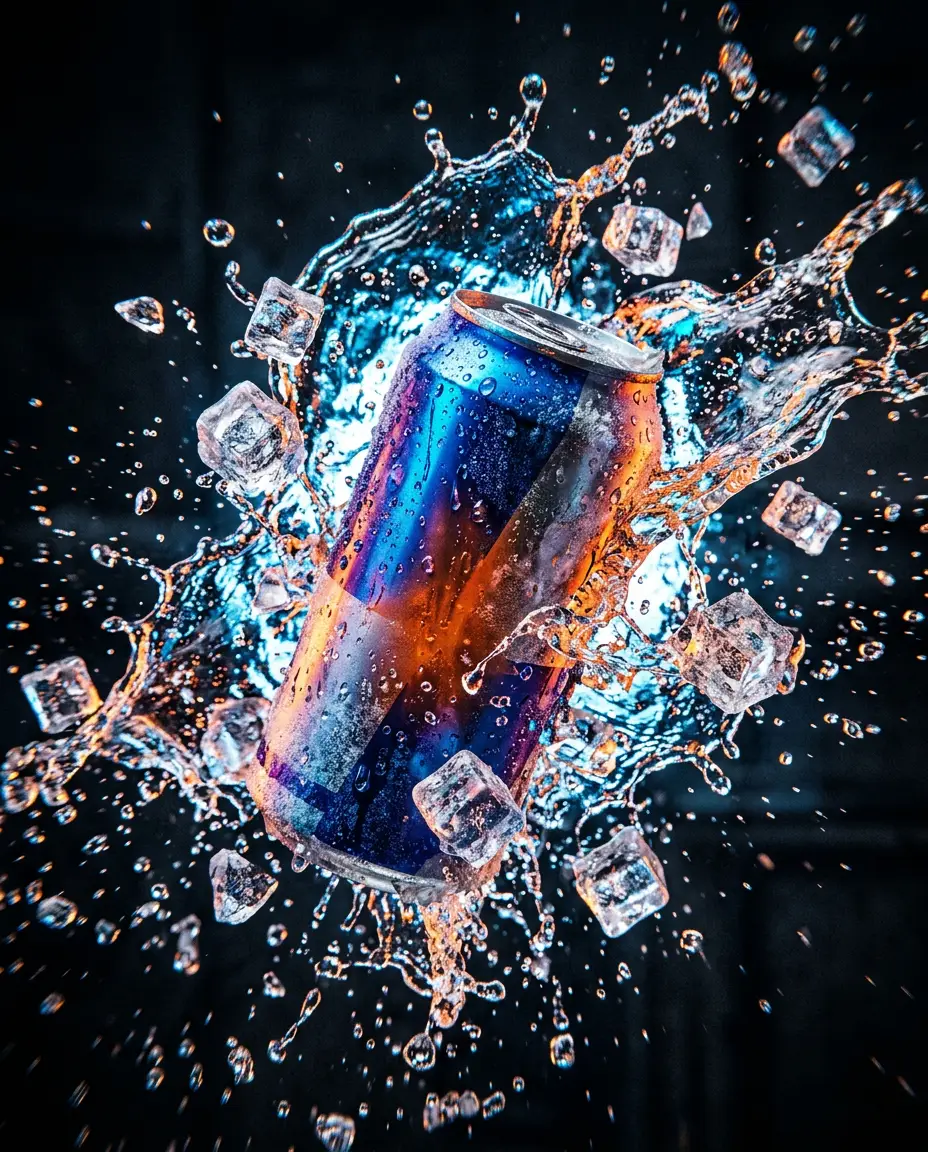 Beverage ad creative